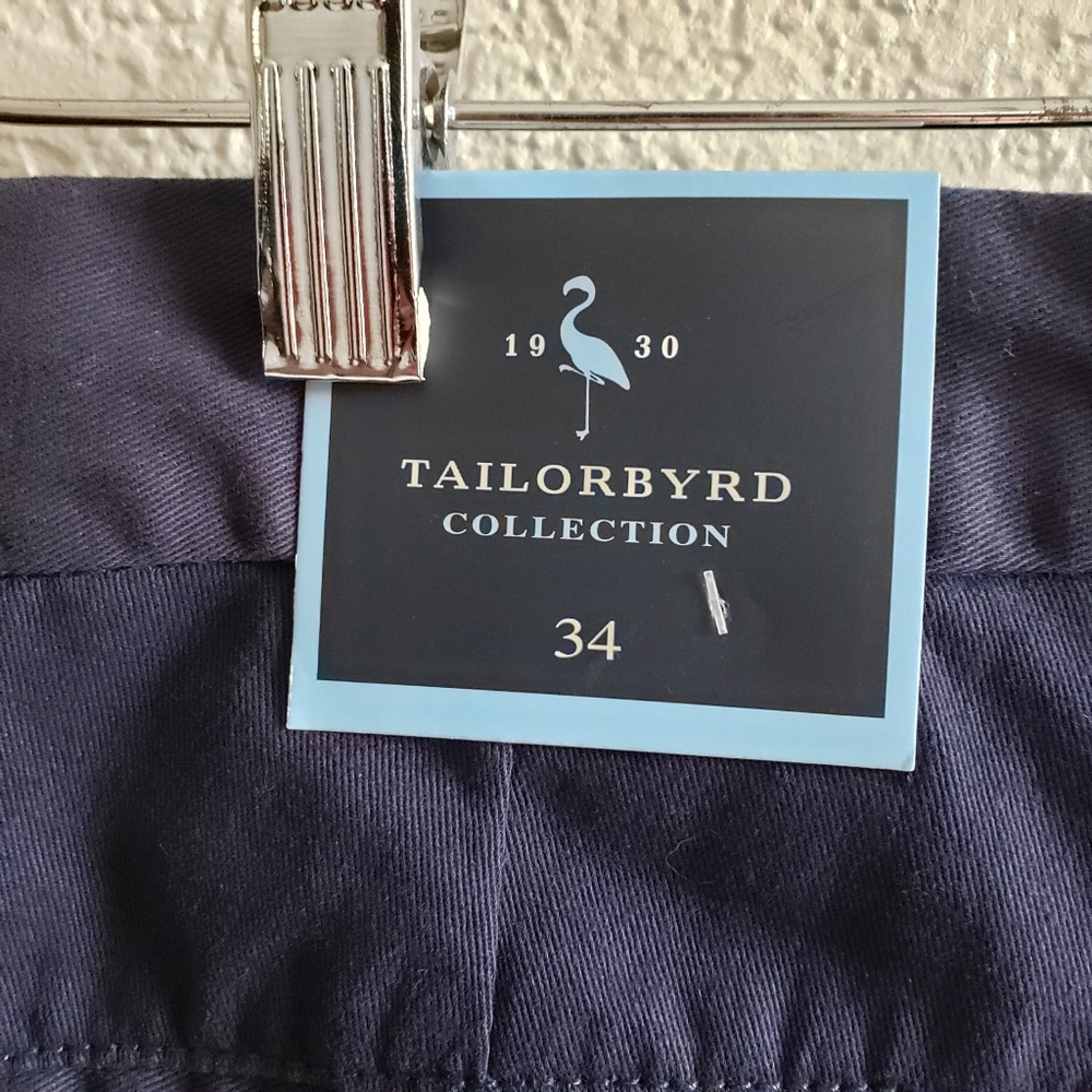 Tailorbyrd Flat Front Twill Shorts Garment Dyed - Picture 7 of 8